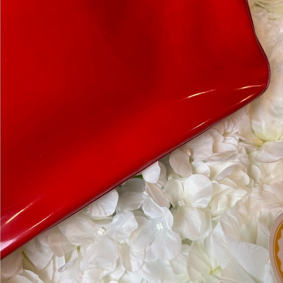 Fendi Mamma Baguette Red Patent Leather Handbag Authentic - Picture 12 of 17